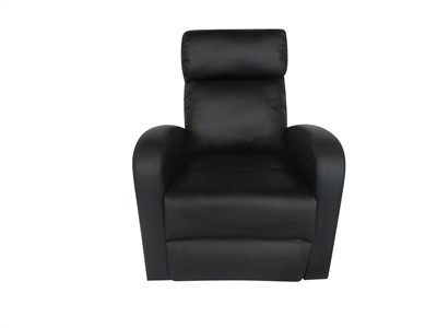 Overvolle leren fauteuil