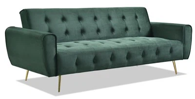 Witte linnen slaapbank